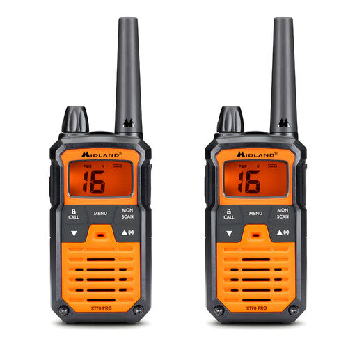 Midland XT70 PRO Hobby & Work, juego de 2 walkie talkies