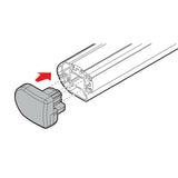 Nordrive Set 2 tappi apribili per barre Kargo-Plus N99964
