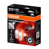 Osram 12V Night Breaker Led - W5W - 1W - W2,1x9,5d - 2 pz - Scatola