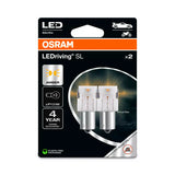 Osram 12V LEDriving SL - (PY21W) - 1W - BAU15s - 2 pz - Scatola - Arancio