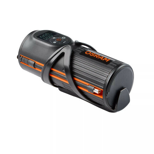 Osram TYREinflate 2000, ein wiederaufladbarer digitaler Reifenkompressor.