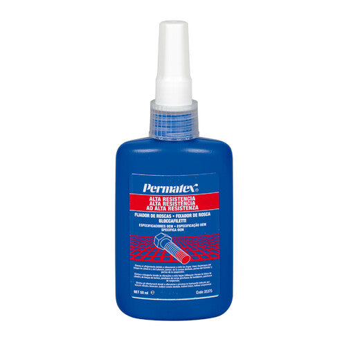 Fijador de roscas de alta resistencia Permatex rojo, equipo original, 50 ml