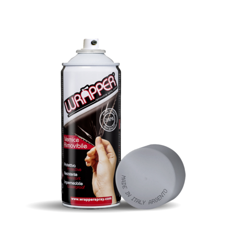 Abnehmbare Sprühfolienverpackung, 400 ml – Silber