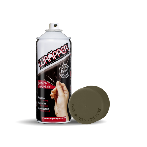 Abnehmbare Sprühfolienverpackung, 400 ml – Khaki-Olive
