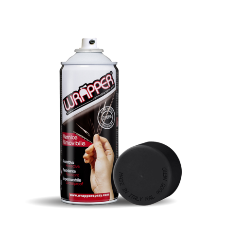 Película de aerosol removible, 400 ml - Negro mate - RAL 9005