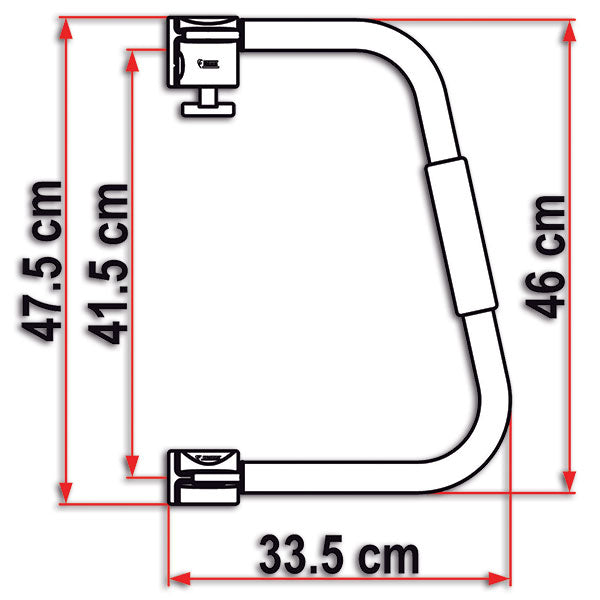 Fiamma Security 46 Sicherheitsgriff aus weißem Aluminium 03513A01-