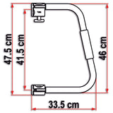 Fiamma Security 46 Sicherheitsgriff aus weißem Aluminium 03513A01-