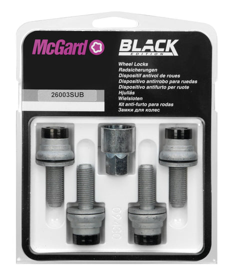 McGard Bulloni piatti con rondella, kit 4 pz - Black Edition - D040