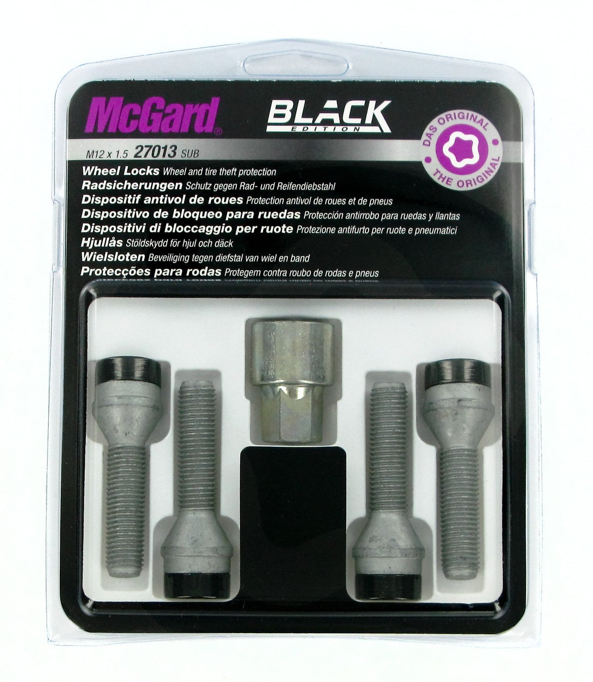 McGard Bulloni ruota auto conici kit 4 pz - Black Edition - A170