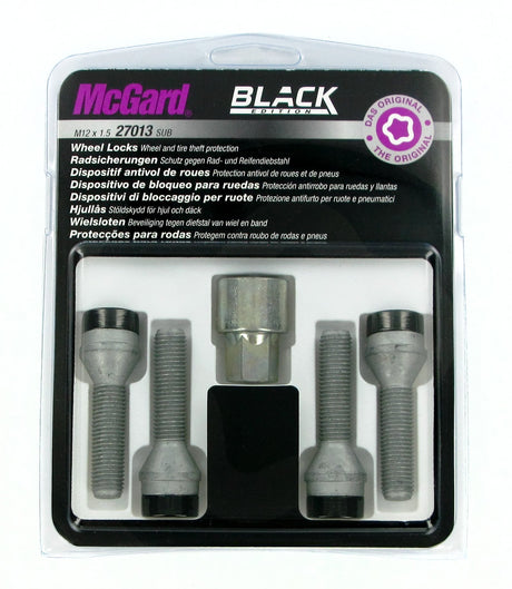 McGard Bulloni ruota auto conici kit 4 pz - Black Edition - A170