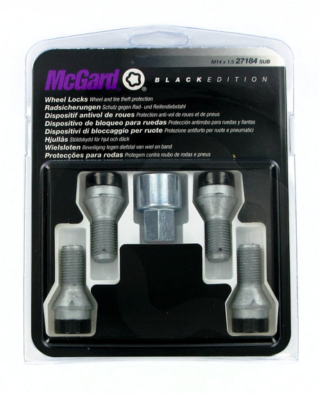 McGard Bulloni ruota auto conici kit 4 pz - Black Edition - A270