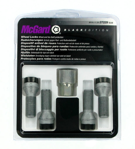McGard Bulloni ruota auto conici kit 4 pz - Black Edition - A230