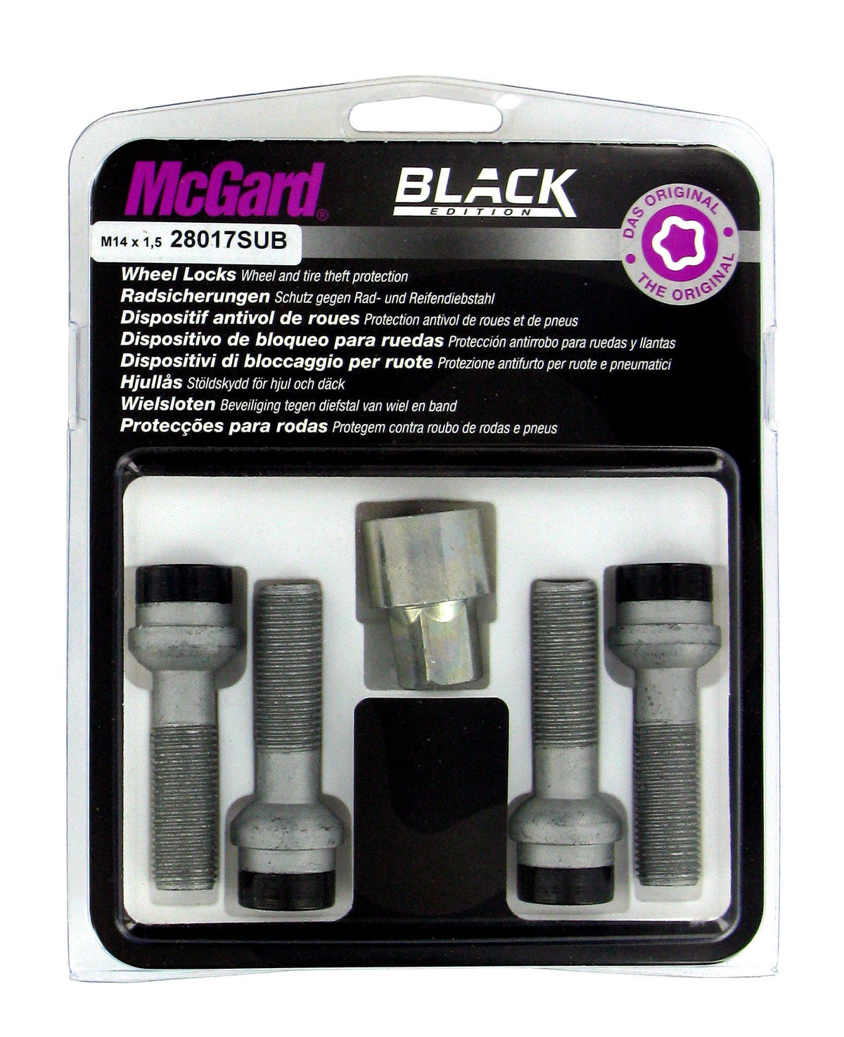 McGard Bulloni ruota auto sferici kit 4 pz - Black Edition - E130