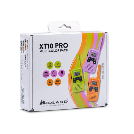Midland XT10 PRO Multicolor, set 3 walkie talkie