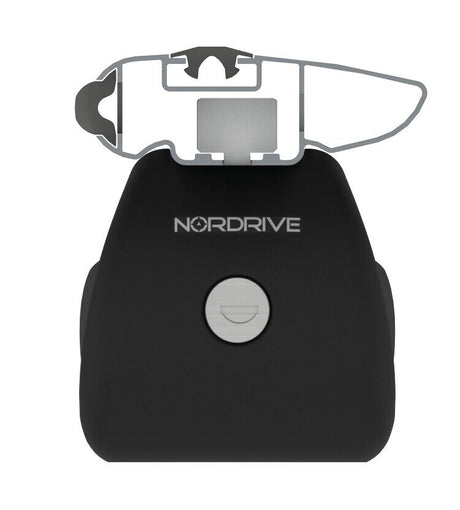 Nordrive Silenzio Black Rail, set completo barre portatutto in alluminio - S - Evos RA N15089