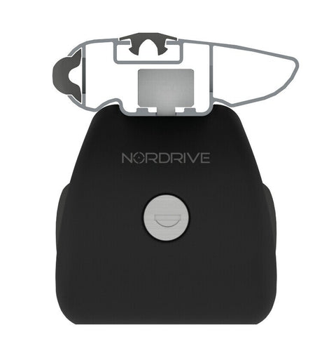Nordrive Silenzio Rail, coppia barre portatutto in alluminio - M - 120 cm N15095