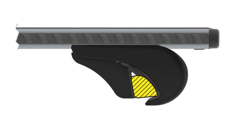 Nordrive Silenzio Rail, coppia barre portatutto in alluminio - M - 120 cm N15095