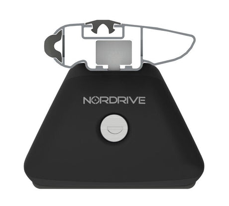 Nordrive Silenzio Black In-Rail, set completo barre portatutto in alluminio - M - Evos IA N15100