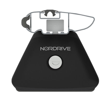 Nordrive Silenzio In-Rail, coppia barre portatutto in alluminio - M - 120 cm N15105