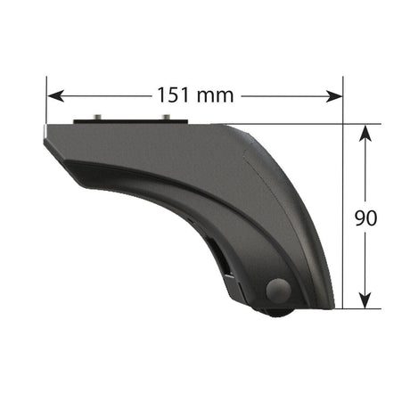 Evos, set piedi per barre Abarth 500 07/08>05/16 tetto standard N20001