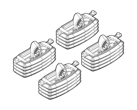 Kit attacchi barre portatutto 20 Fiat Idea 01/04>04/08 tetto fixpoint /tettuccio N21020
