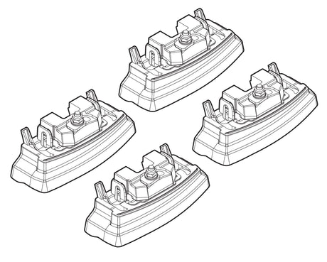 Kit attacchi barre portatutto 145 Mercedes Classe B 10/11>11/14 tetto fixpoint N21145