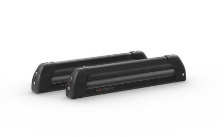 Nordrive Nordic-King EVO aluminium NK-40, portasci per barre da tetto - Nero N40012