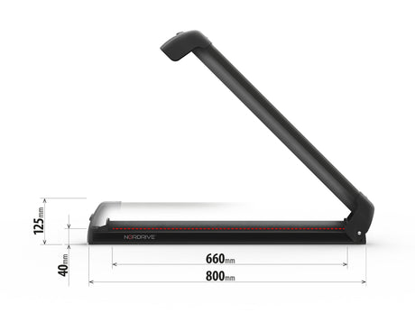 Nordrive Nordic-King EVO aluminium NK-60, portasci per barre da tetto - Nero N40013