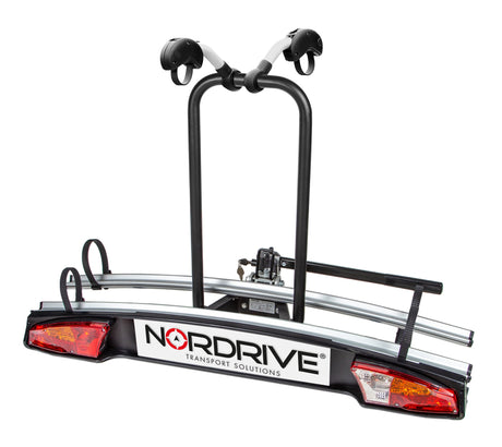 Nordrive Elix 2, portabiciclette per gancio traino - 2 bici N50410