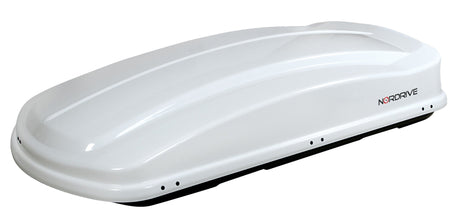 Box Tetto Auto Nordrive Box 430 - 430 Litri ABS Bianco Lucido Carico 75kg N60013