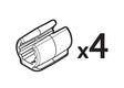 Nordrive Set 4 appoggi di ricambio per Nitto, Pyro and Radius N99932
