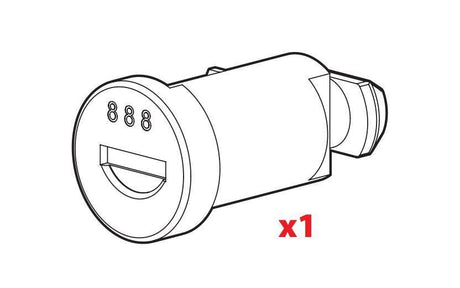 Nordrive Ricambi - serratura 71NA0001 - Serie N - N140 N99976N140