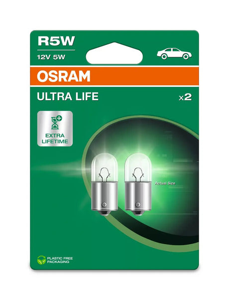 Osram 12V Ultra Life - R5W - 5W - BA15s - 2 pz - Scatola