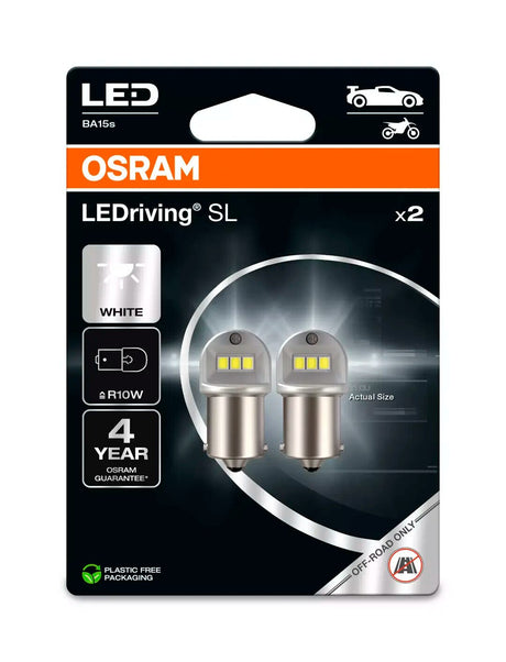 Osram 12V LEDriving SL - (R10W) - 1W - BA15s - 2 pz - Scatola