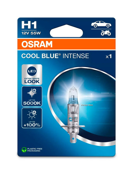 Osram 12V Cool Blue Intense (Next Gen) - H1 - 55W - P14,5s - 1 pz - Scatola