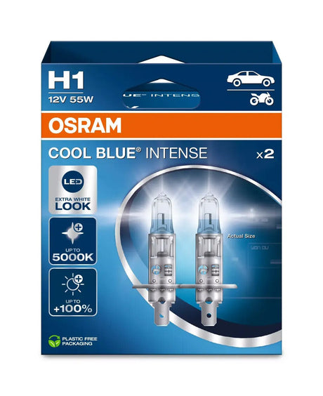 Osram 12V Cool Blue Intense (Next Gen) - H1 - 55W - P14,5s - 2 pz - Scatola