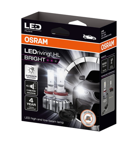 Osram 12V LEDriving HL Bright - (H8/H9/H11/H16) - 19W - PGJ19-X - 2 pz - Scatola