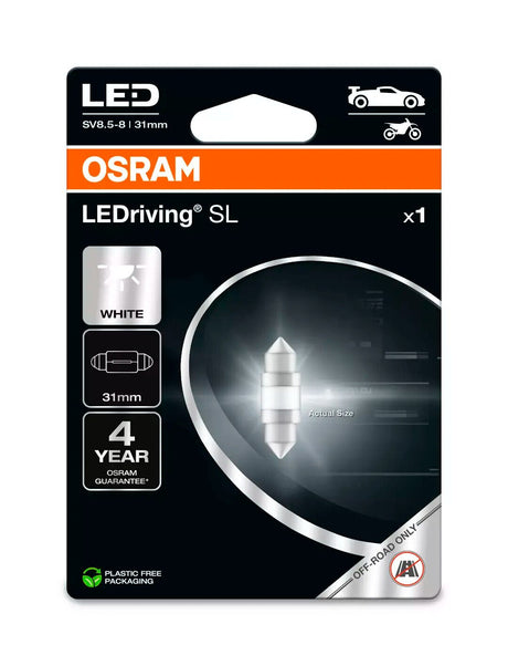 Osram 12V LEDriving SL - (C5W) - 11x29 mm - 1W - SV8,5-8 - 1 pz - Scatola