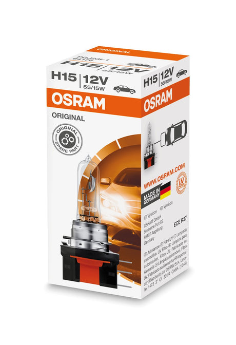 Osram Lampadina 12V Original Line - H15 - 15/55W - PGJ23t-1 - 1 pz - Scatola