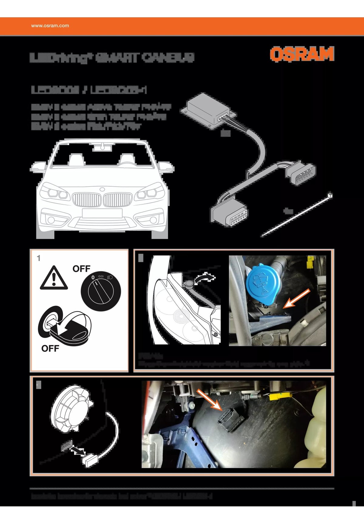 Osram LEDriving SMART CANBUS - 12V - H7, 12W, BMW