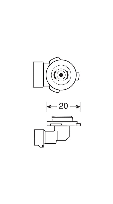 Osram Lampadina 12V Original Line - HB3 - 60W - P20d - 1 pz - Scatola