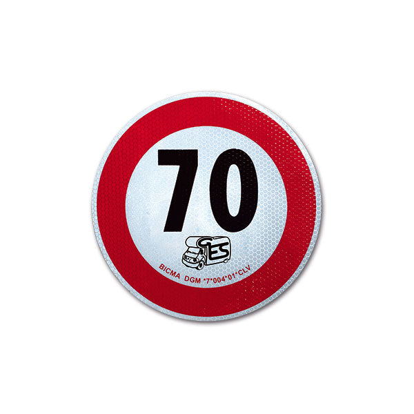 Geschwindigkeitsscheibe zugelassen 70 km/h PAN70