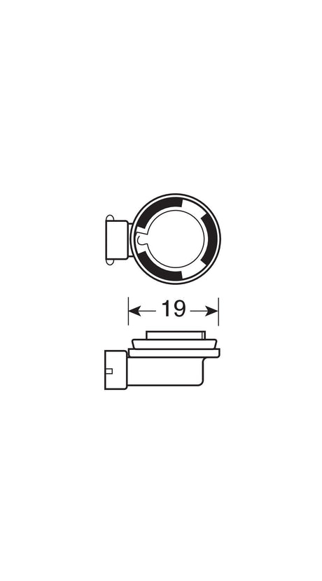Osram Lampadina 12V Night Breaker Silver - H11 - 55W - PGJ19-2 - 1 pz - Scatola