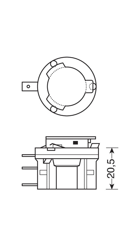 Osram Lampadina 12V Original Line - H15 - 15/55W - PGJ23t-1 - 1 pz - Scatola