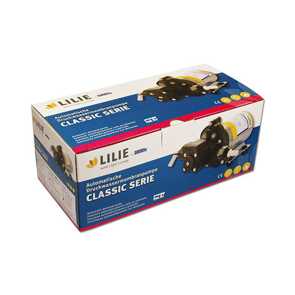 Lilie Pompa Acqua Camper Autoadescante 7 Lt /min 12 Volt 4.5 Ampere PMP204
