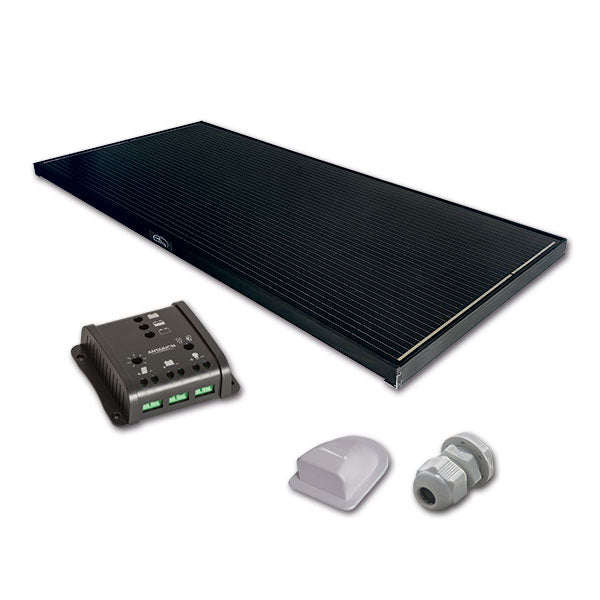 ExtraSUN 200W Schwarzes Solarpanel-Set für Wohnmobile und Vans mit PWM