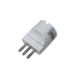 Adaptador Schuko 10A blanco mate PRB1007