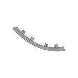 Profilo angolare PVC grigio  90 gradi 2,5 m PRF1845