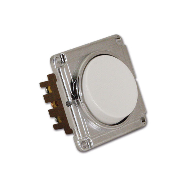 Interruptor único Q10 PRS651 blanco y cromado