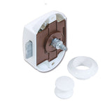 Kit Push-Lock bianco con pulsante e rosetta bianchi PSH05B